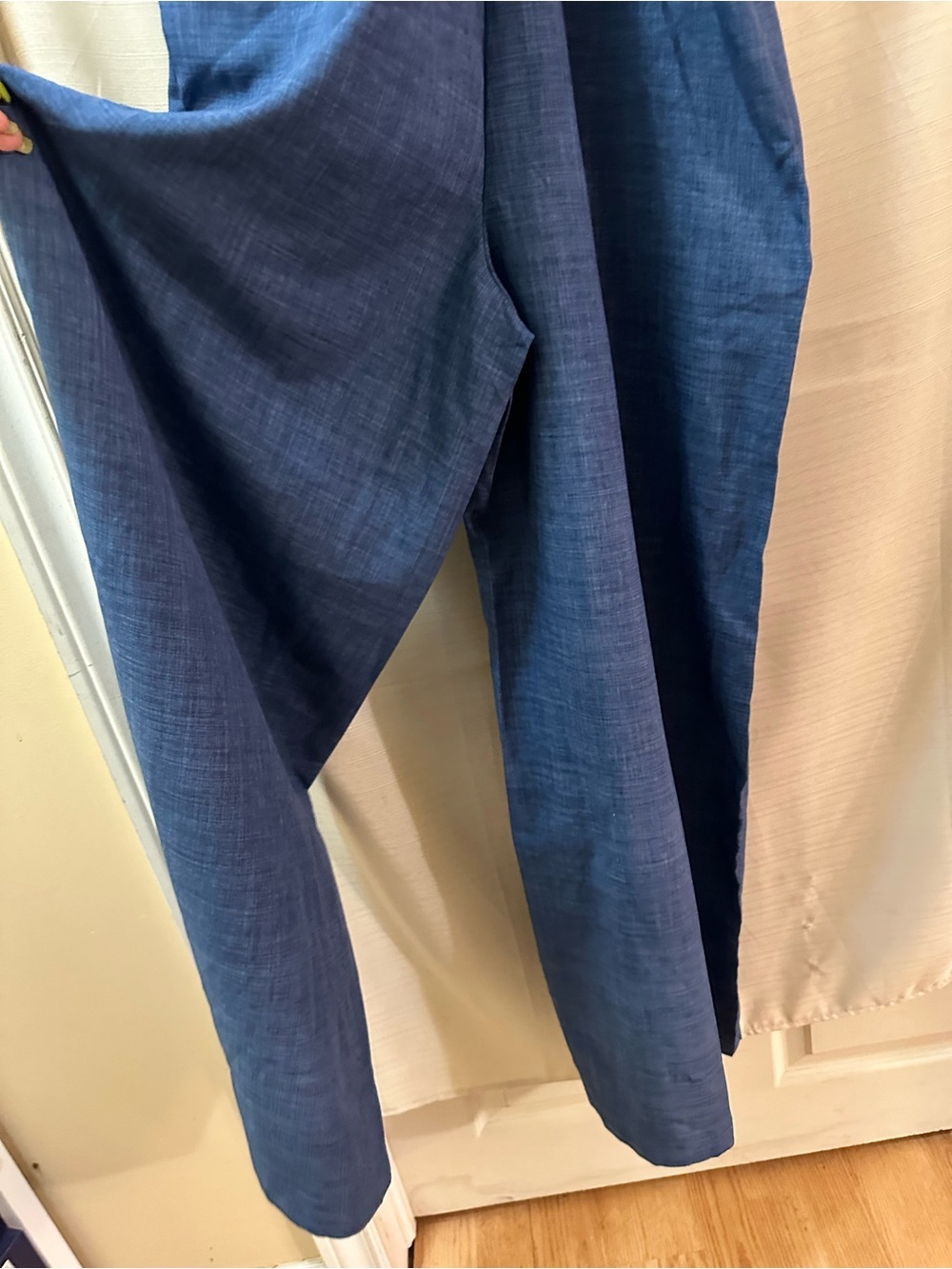CHICME Blue Wide Leg Overall Jumpsuit Adjustable Strap Pocket Romper Medium - Picture 8 of 8